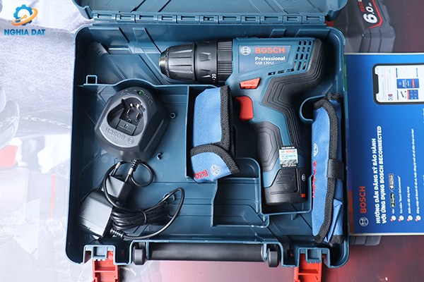 Máy khoan động lực dùng pin 12V GSB 120-LI GEN II (1 pin+sạc 2 chấu+phụ kiện) Bosch