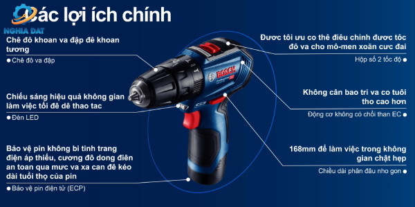 Máy khoan động lực dùng pin 12V GSB 12V-30 Bosch
