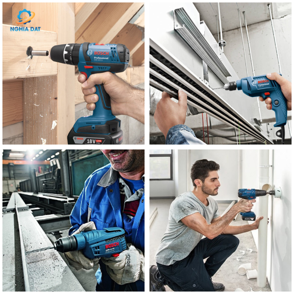 Nên chọn máy khoan pin hay máy khoan điện Bosch?
