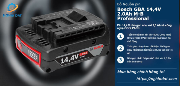 Khám phá công nghệ pin Lithium-ion tiên tiến trên máy Bosch