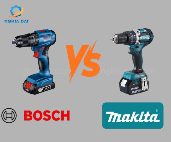 So sánh máy khoan pin Bosch và Makita, nên chọn loại nào?