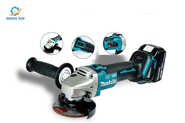 Máy mài góc dùng pin(100mm/công tắc trượt/bl)(18v) MA-DGA406RTE Makita