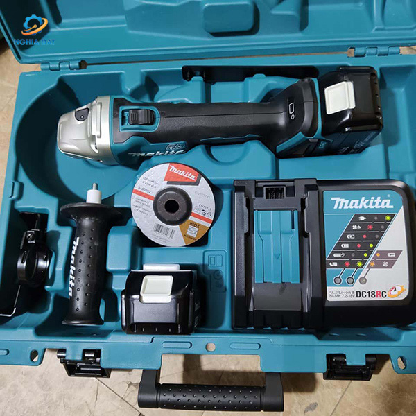 Máy mài góc dùng pin(100mm/công tắc trượt/bl)(18v) MA-DGA406RTE Makita