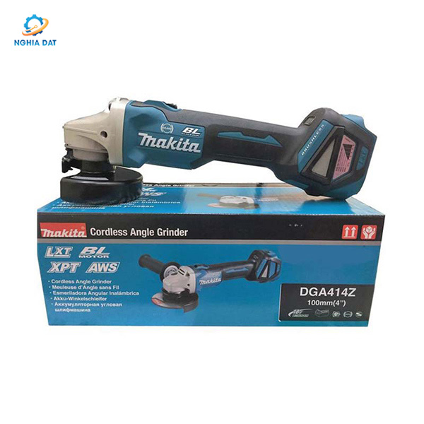 Máy mài góc dùng pin(100mm/công tắc trượt/aws/bl)(18v) MA-DGA414Z Makita