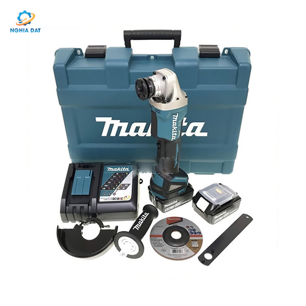 Máy mài góc dùng pin(125mm/công tắc bóp/bl)(18v) MA-DGA508RTE Makita