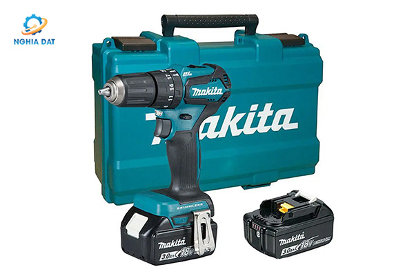 Máy khoan búa, vặn vít dùng pin(bl)(18v) MA-DHP483RTE Makita