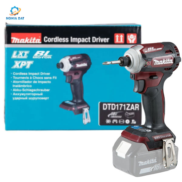 Máy vặn vít dùng pin(bl)(18v) MA-DTD171ZAR Makita