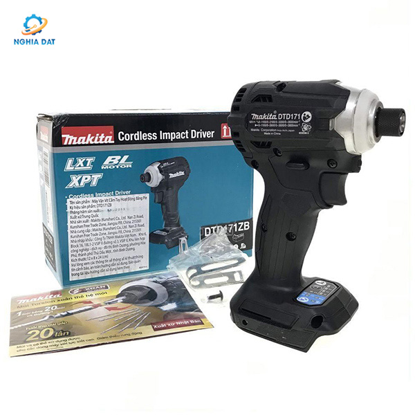 Máy vặn vít dùng pin(bl)(18v) MA-DTD171ZB Makita