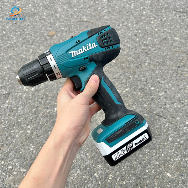 Máy khoan búa, vặn vít dùng pin(bl1415g*2+dc18wb)(14.4v) MA-HP347D001 Makita
