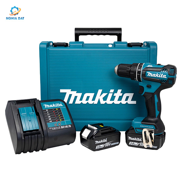 Máy khoan búa, vặn vít dùng pin(bl)(18v) MA-DHP485SFE Makita