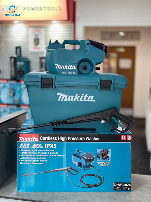 Máy xịt rửa áp lực cao dùng pin(bl)(18vx2) MA-DHW080ZK Makita