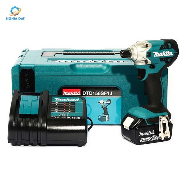 Máy vặn vít dùng pin(bl1830b*1+dc18sd+thùng makpac)(18v) MA-DTD156SF1J Makita