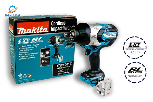 Máy siết bu lông dùng pin(19mm/bl)(18v) MA-DTW1001Z Makita