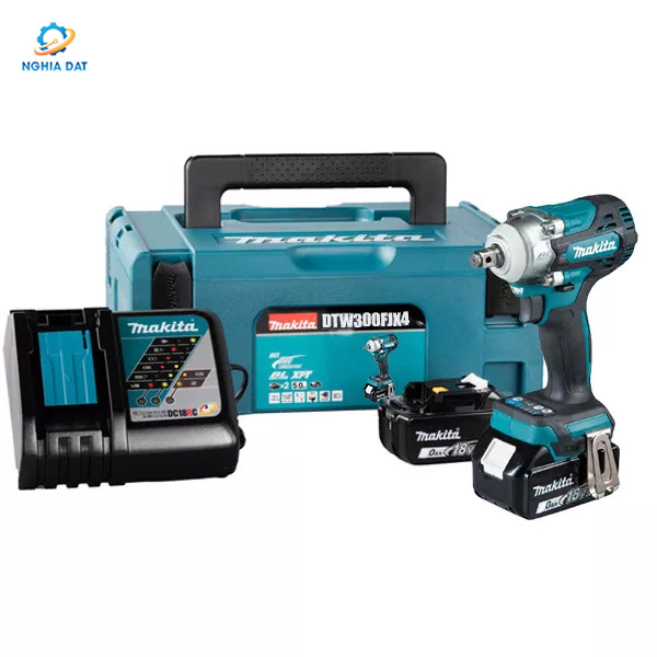 Máy siết bu lông dùng pin(bộ đầu tuýp)(12.7mm/dây đeo/bl)(18v) MA-DTW300FJX4 Makita