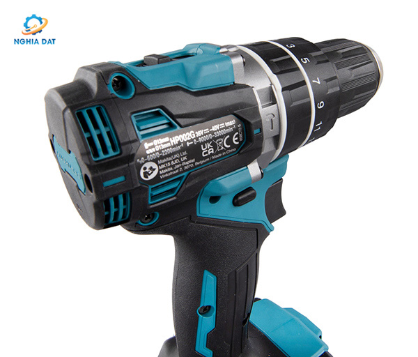 Máy khoan búa và vặn vít dùng pin(bl)(40v max) MA-HP002GD201 Makita