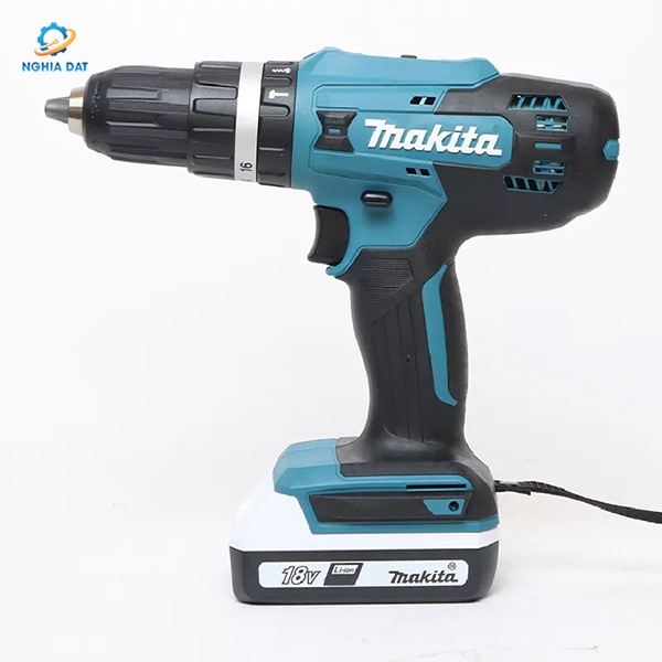Máy khoan búa, vặn vít dùng pin(bl1820g*2+dc18wa)(18v) MA-HP488DWAE Makita