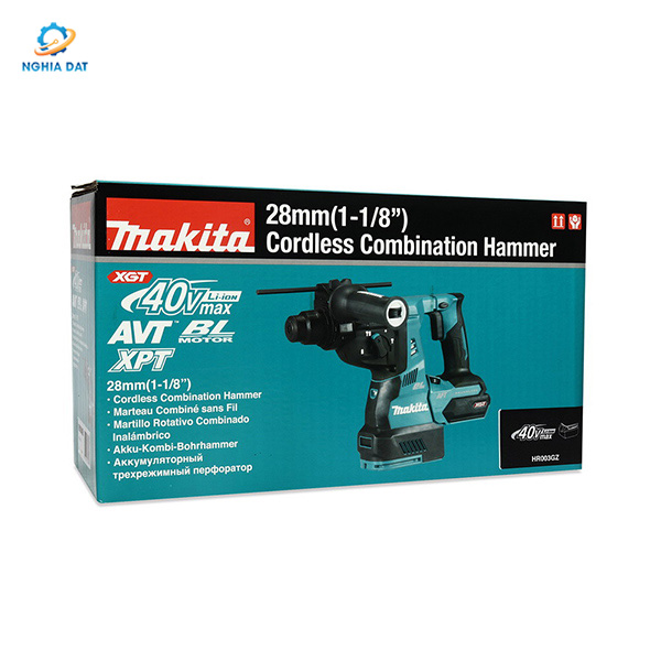 Máy khoan bê tông 3 chức năng dùng pin(40vmax) MA-HR003GZ Makita