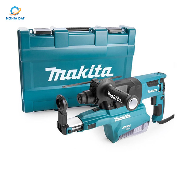 Máy khoan bê tông 3 chức năng với hệ thống hút bụi(chuôi gài sds-plus/26mm) MA-HR2653T Makita