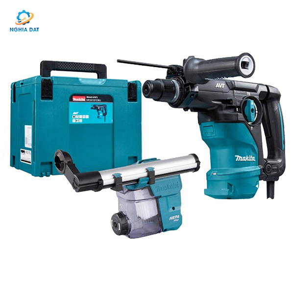 Máy khoan bê tông 3 chức năng với hệ thống hút bụi(chuôi gài sds-plus/30mm) MA-HR3011FCWJ Makita