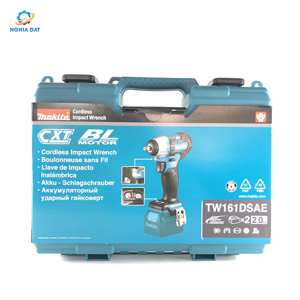 Máy siết bu lông dùng pin(12.7mm/bl)(12v max) MA-TW161DSAE Makita