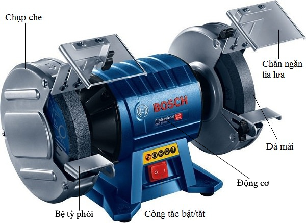Máy mài 2 đá Bosch là gì? Ưu điểm và cách xử dụng an toàn