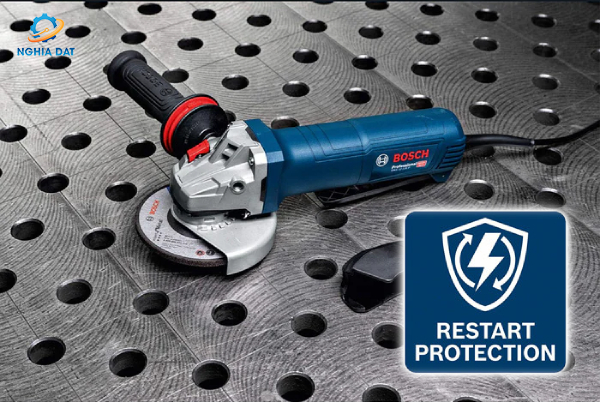 Máy mài góc Bosch chống khởi động lại an toàn