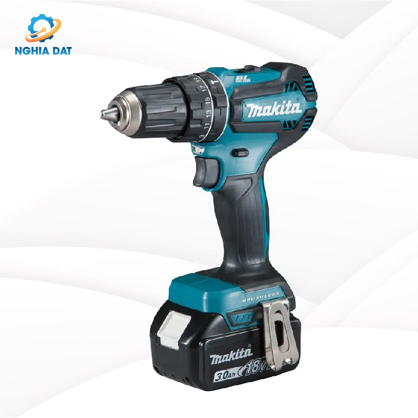 Máy khoan búa, vặn vít dùng pin(bl)(18v) MA-DHP485SFE Makita