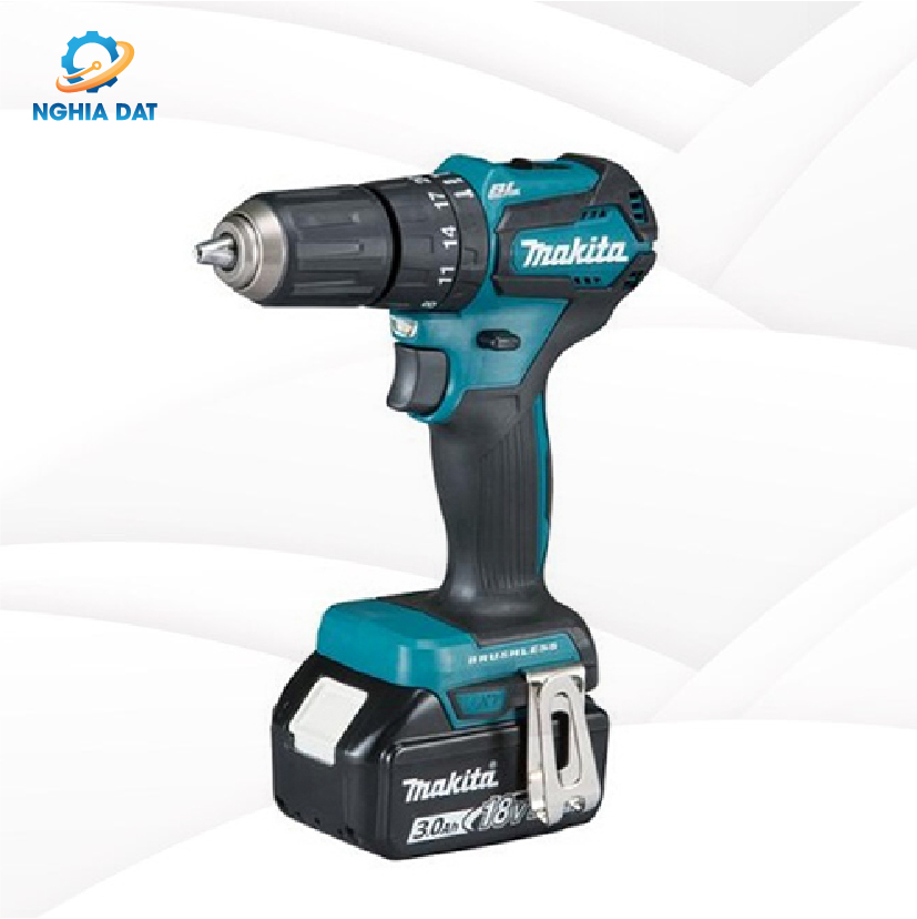 Máy khoan búa, vặn vít dùng pin(bl)(18v) MA-DHP483RFE Makita