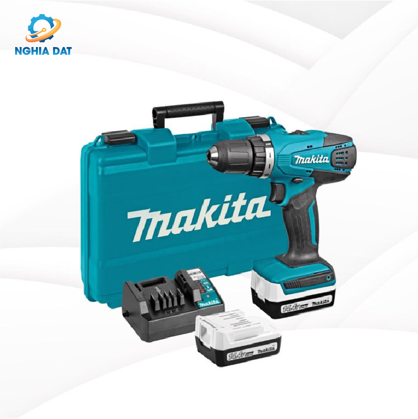 Máy khoan và vặn vít dùng pin(bl1415g*2+dc18wb)(14.4v) MA-DF347D001 Makita