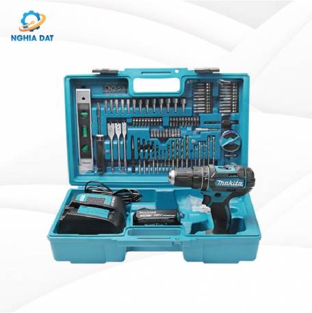 Máy khoan búa, vặn vít dùng pin(101 cáimũi khoan)(18v) MA-DHP482SFX6 Makita
