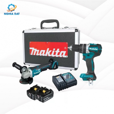 Bộ sản phẩm(dhp484＋dga408)(18v) MA-DLX2215TX2 Makita