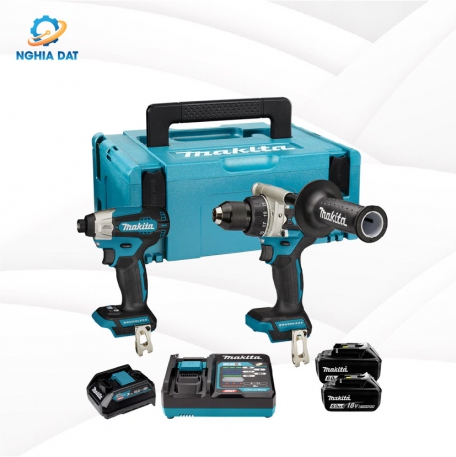 Bộ sản phẩm(dtd157z+ddf486z+adp10+bl1860 MA-DLX2443JX1 Makita